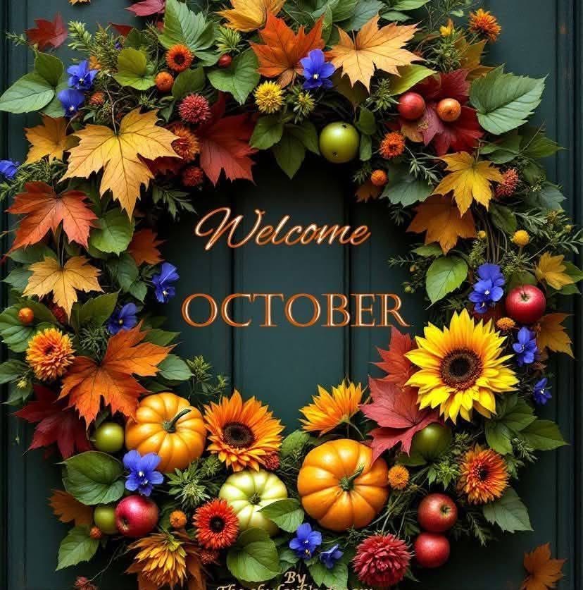 October brings crisp mornings cozy evenings